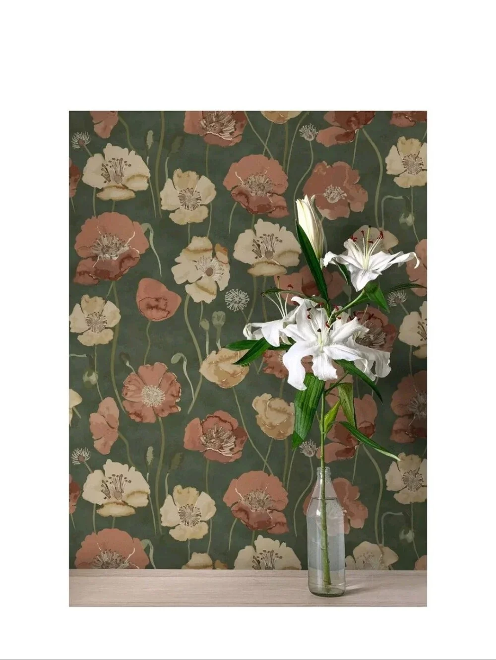 NuWallpaper Adelia Moss Peel and Stick Wallpaper